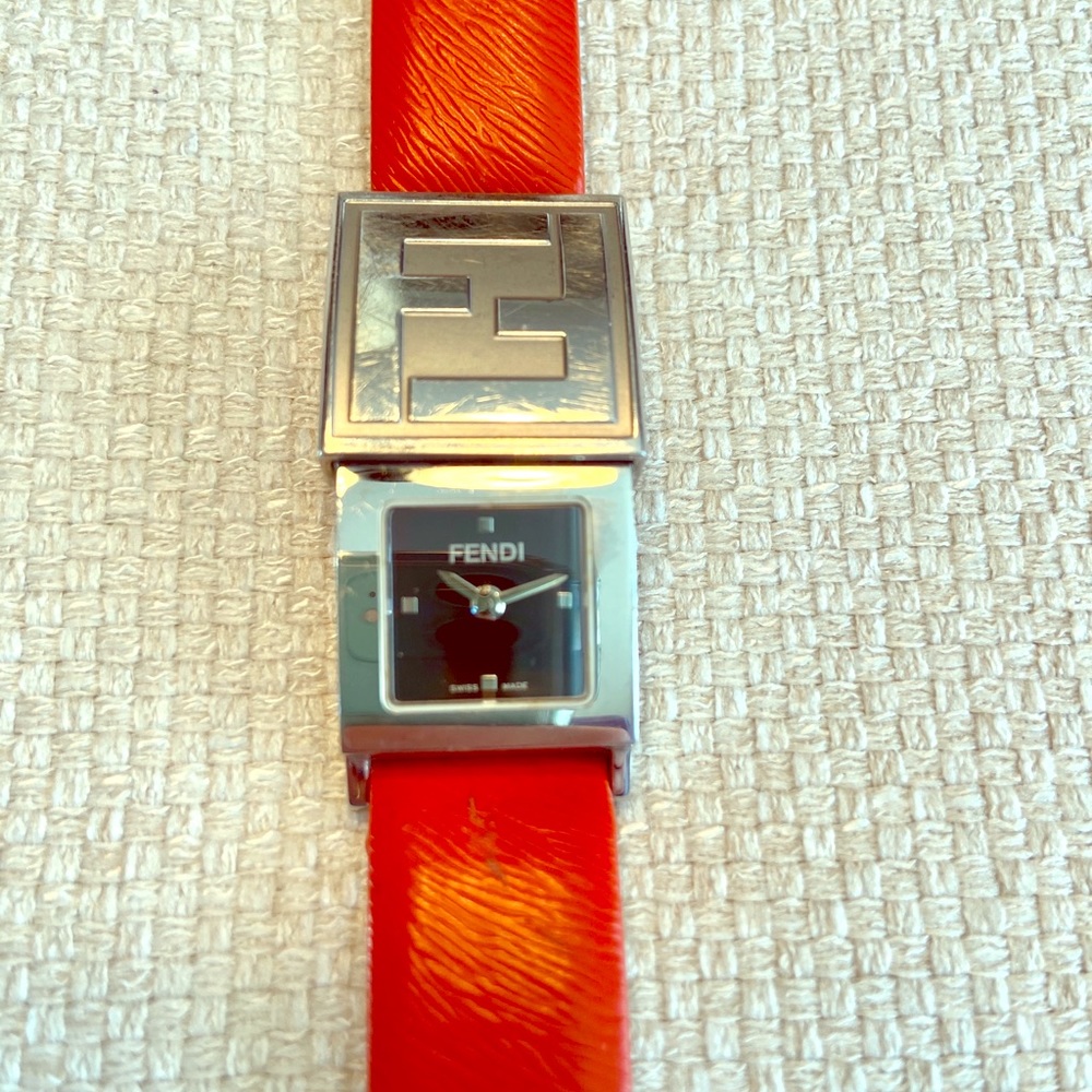 Authentic Fendi women’s leather watch